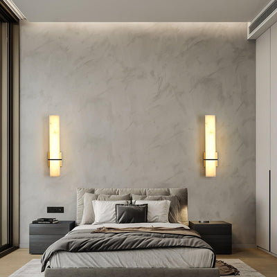 Ritta Modern Alabaster Cuboid Wall Light