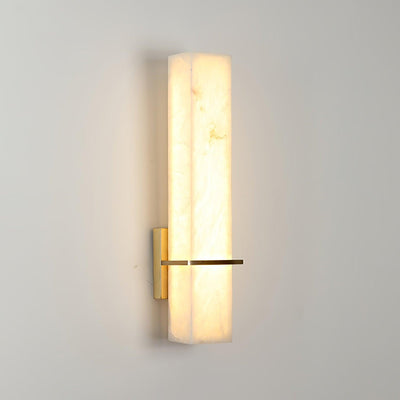 Ritta Modern Alabaster Cuboid Wall Light