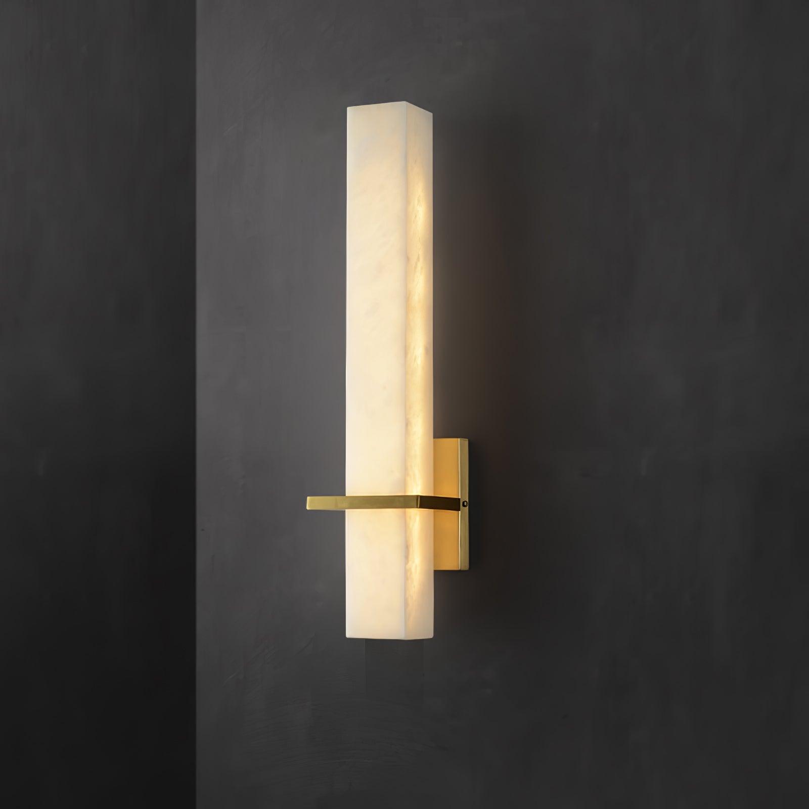 Ritta Modern Alabaster Cuboid Wall Light