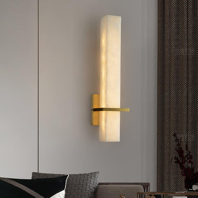 Ritta Modern Alabaster Cuboid Wall Light