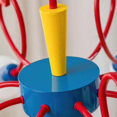 Chandelier Heart-Shaped Arms Colorful Playful Artistic - Neutral Decor