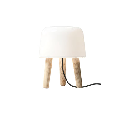 GlowPod Wood Milk Table Lamp
