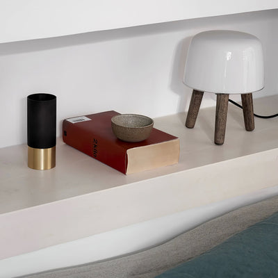 GlowPod Wood Milk Table Lamp