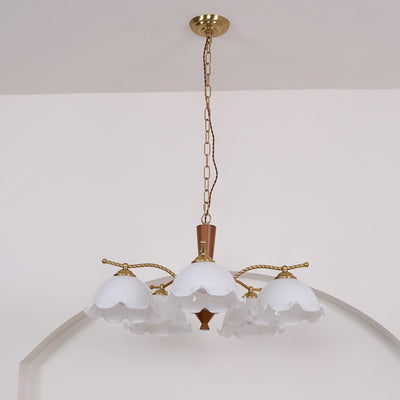 Daisy Vintage Glass Chandelier