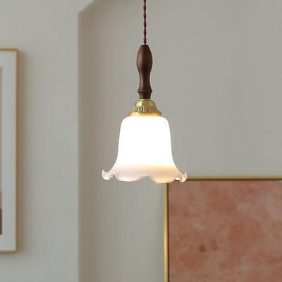 Floria Milky Flower Pendant Light