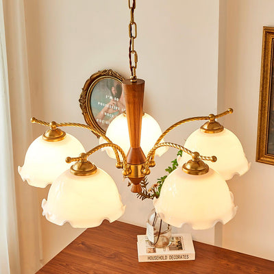 Daisy Vintage Glass Chandelier