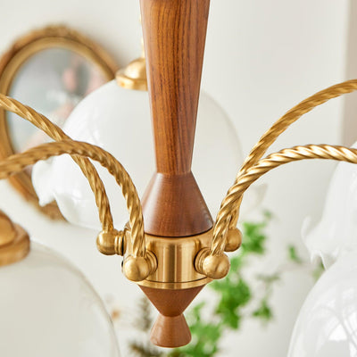 Daisy Vintage Glass Chandelier