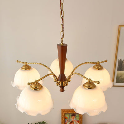 Daisy Vintage Glass Chandelier