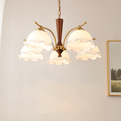Daisy Vintage Glass Chandelier