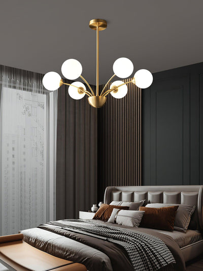 Ralem Chandelier Curved Arms Brass