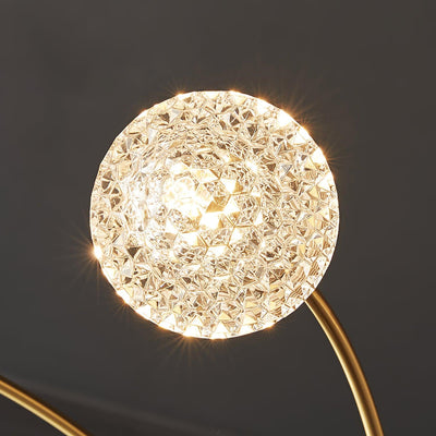 Ralem Chandelier Curved Arms Brass