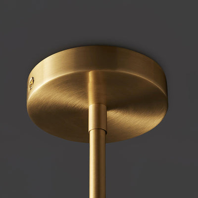 Ralem Chandelier Curved Arms Brass