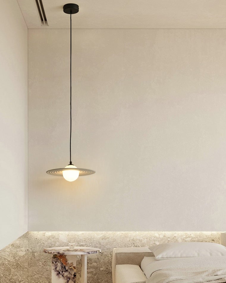 Viraalise Pendant Light PE LED Plate White and Black