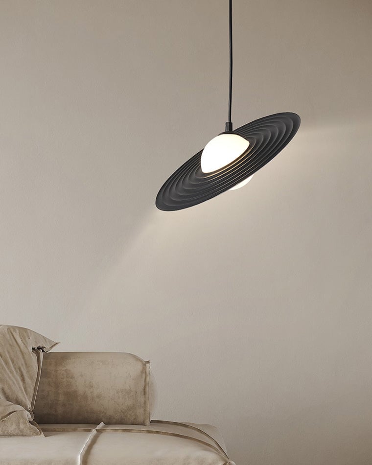 Viraalise Pendant Light PE LED Plate White and Black