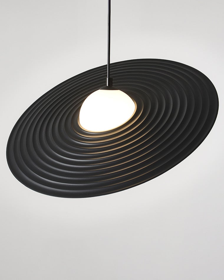 Viraalise Pendant Light PE LED Plate White and Black