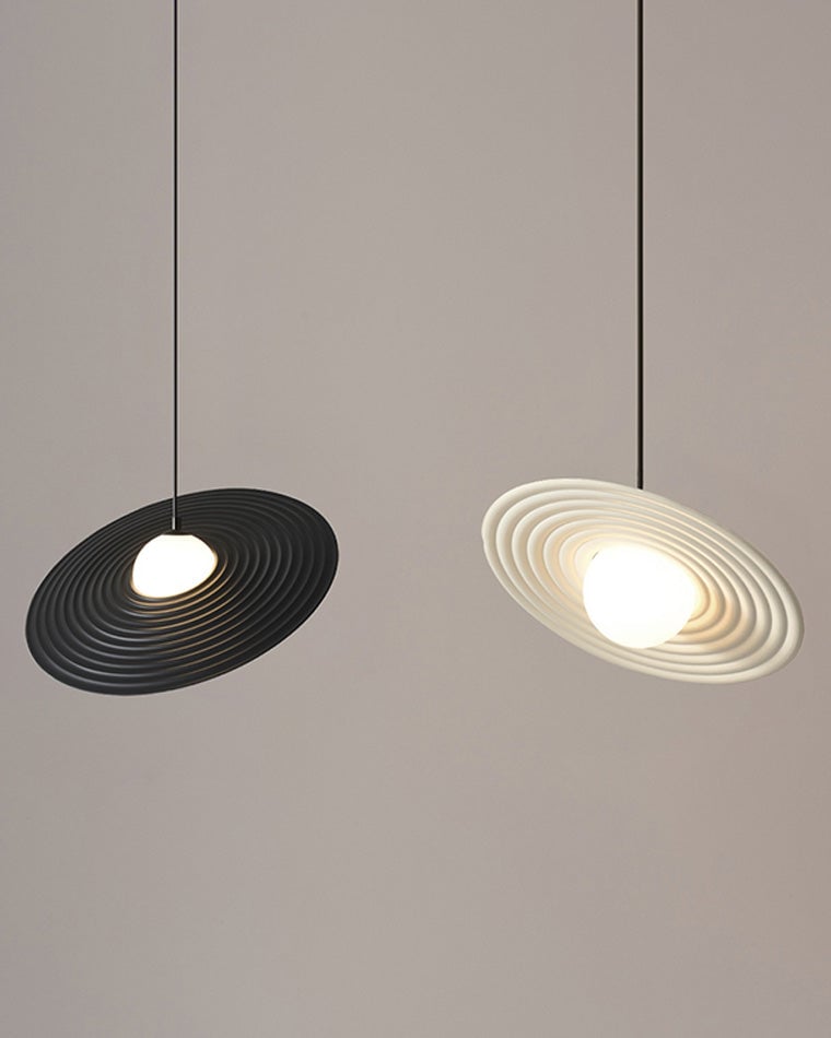 Viraalise Pendant Light PE LED Plate White and Black