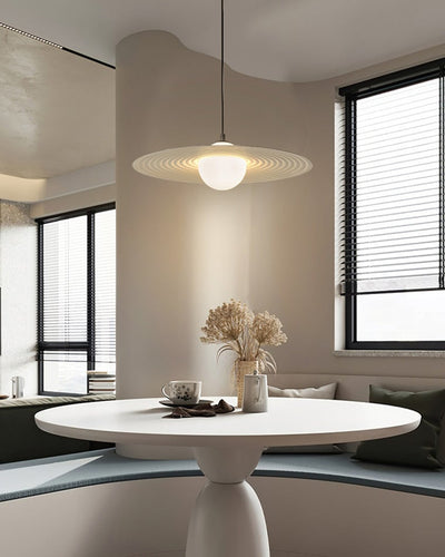 Viraalise Pendant Light PE LED Plate White and Black
