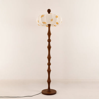 Breen Wood Fabric Classic Floor Lamp