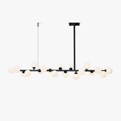 Lumiray Black Linear Globe Pendant Light