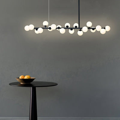 Lumiray Black Linear Globe Pendant Light