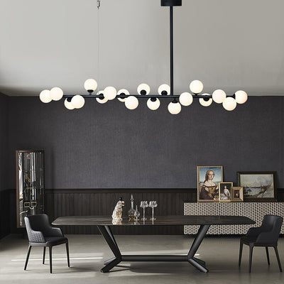 Lumiray Black Linear Globe Pendant Light