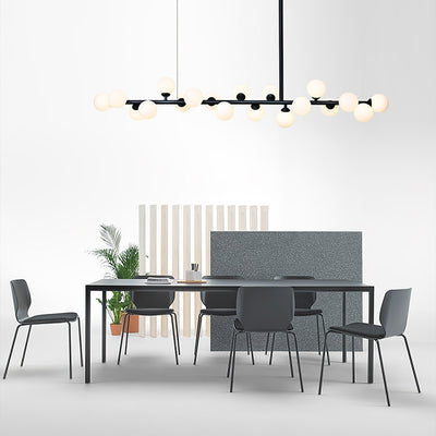 Lumiray Black Linear Globe Pendant Light