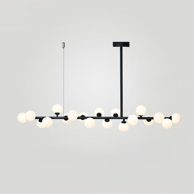 Lumiray Black Linear Globe Pendant Light