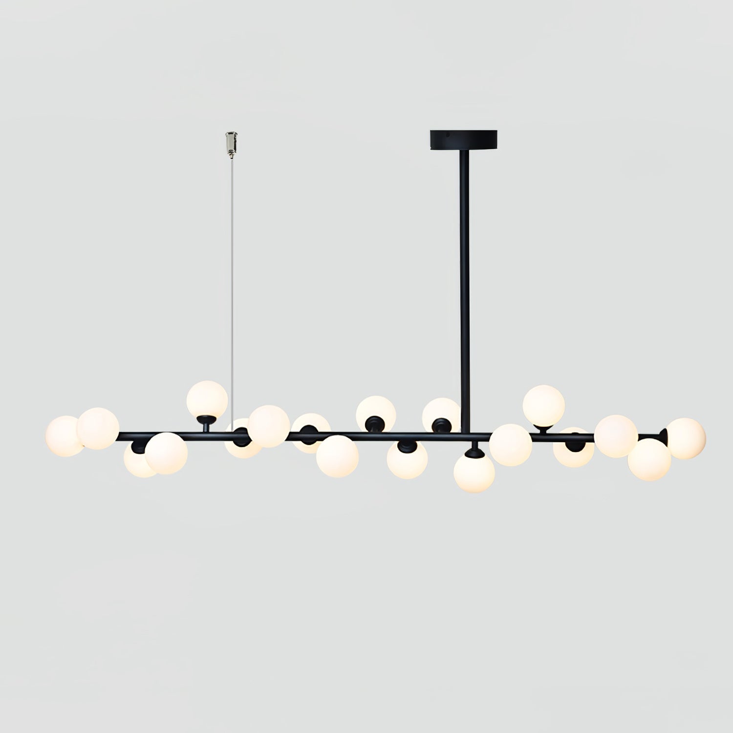 Lumiray Black Linear Globe Pendant Light