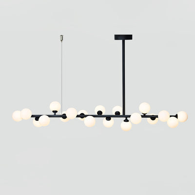 Lumiray Black Linear Globe Pendant Light