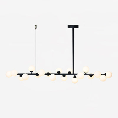 Lumiray Black Linear Globe Pendant Light