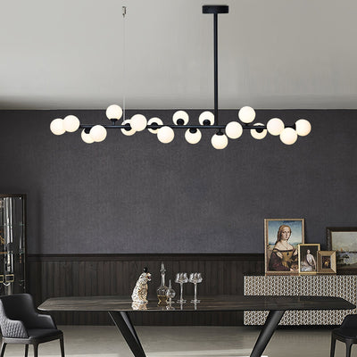 Lumiray Black Linear Globe Pendant Light