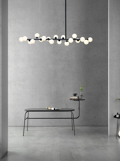 Lumiray Black Linear Globe Pendant Light