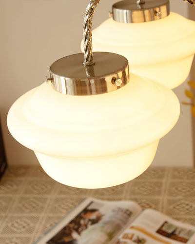 Curinel Vintage Chrome Glass Chandelier