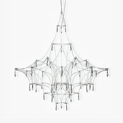 Cyrorella Chandelier Stainless Crystal Net