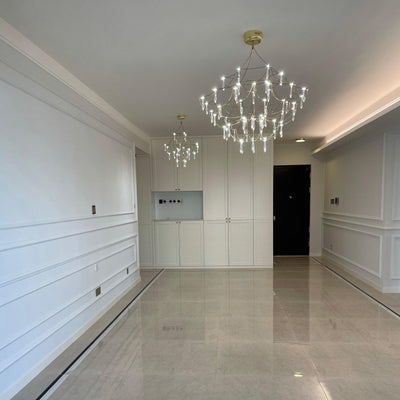 Cyrorella Chandelier Stainless Crystal Net