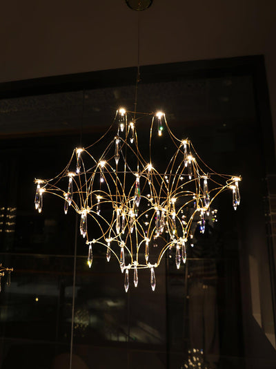 Cyrorella Chandelier Stainless Crystal Net