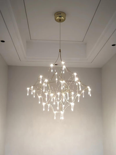 Cyrorella Chandelier Stainless Crystal Net