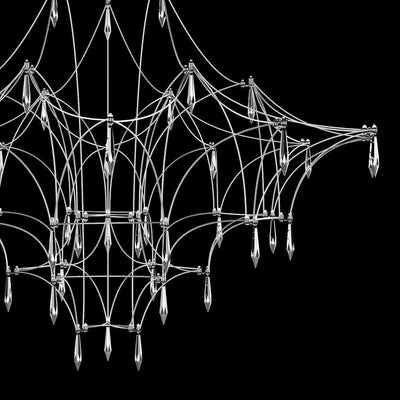 Cyrorella Chandelier Stainless Crystal Net