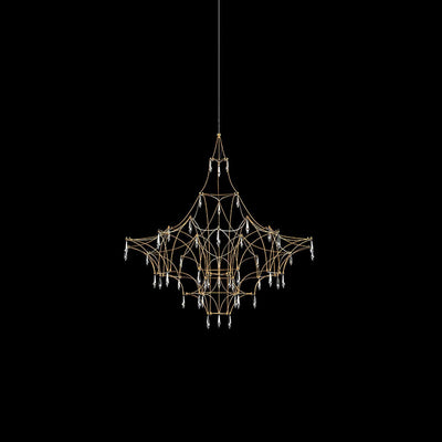 Cyrorella Chandelier Stainless Crystal Net