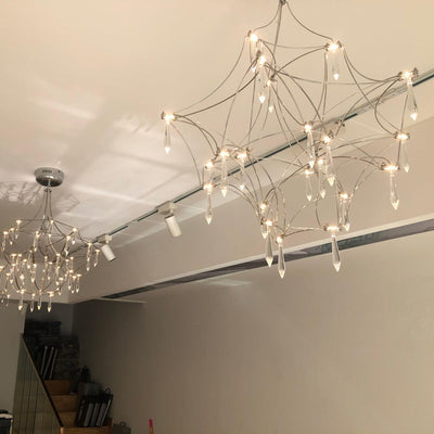 Cyrorella Chandelier Stainless Crystal Net
