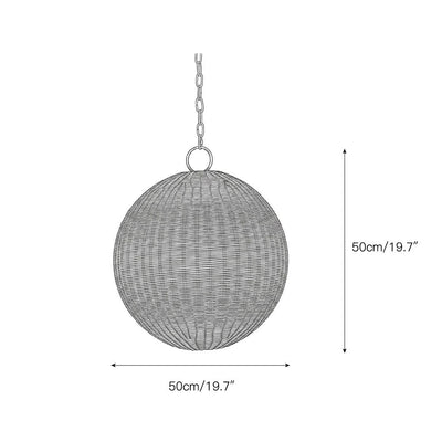Ravisaya Rattan Round Pendant Lamp