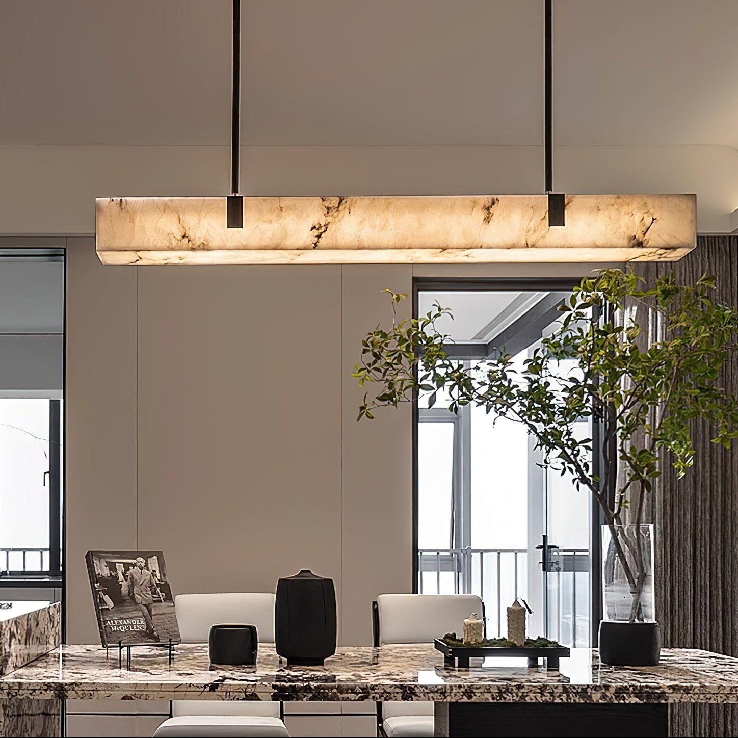 Velawell Alabaster Chandelier
