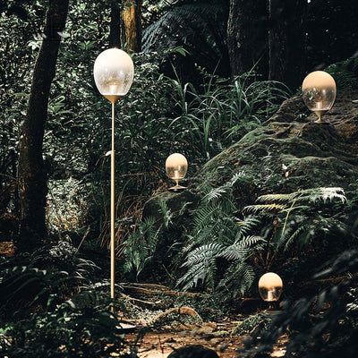 Unex Gold Glass Artistic Table Lamp