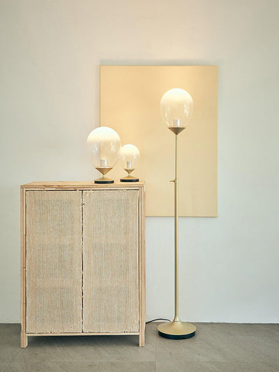 Unex Gold Glass Artistic Table Lamp