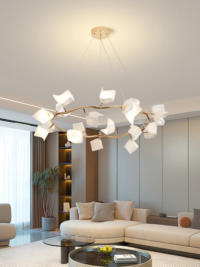 Arthearae Postmodern Luxury Flora Ceramics Chandelier