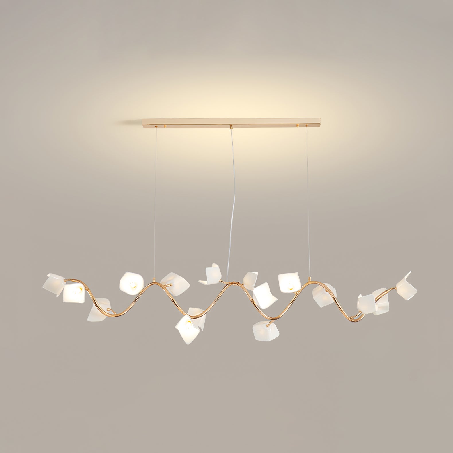 Arthearae Postmodern Luxury Flora Ceramics Chandelier