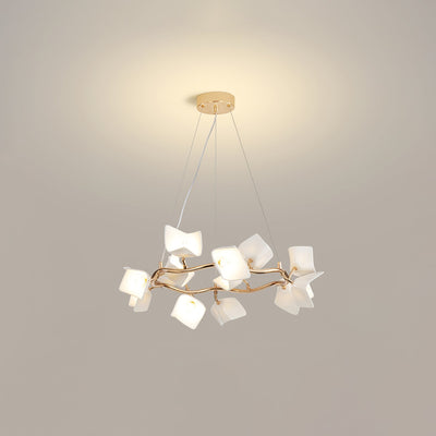 Arthearae Postmodern Luxury Flora Ceramics Chandelier