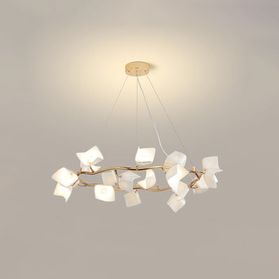 Arthearae Postmodern Luxury Flora Ceramics Chandelier