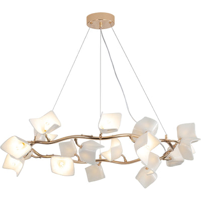 Arthearae Postmodern Luxury Flora Ceramics Chandelier