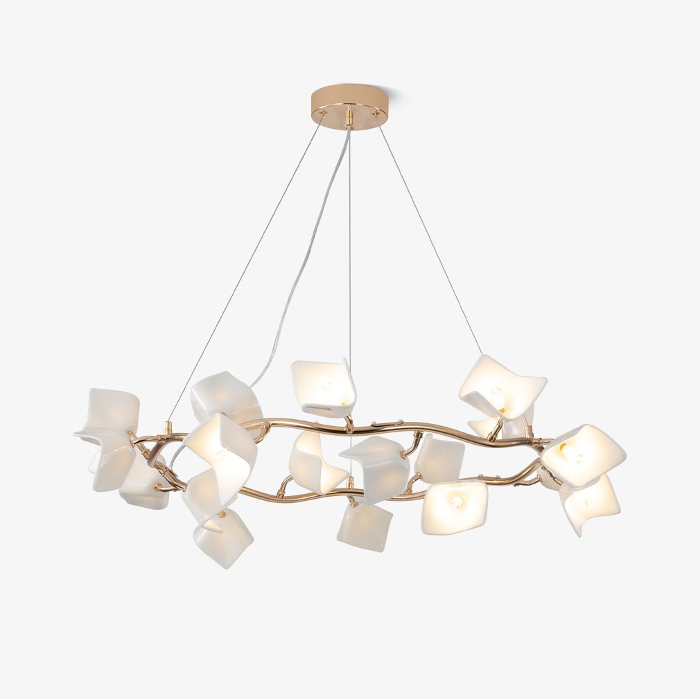 Arthearae Postmodern Luxury Flora Ceramics Chandelier